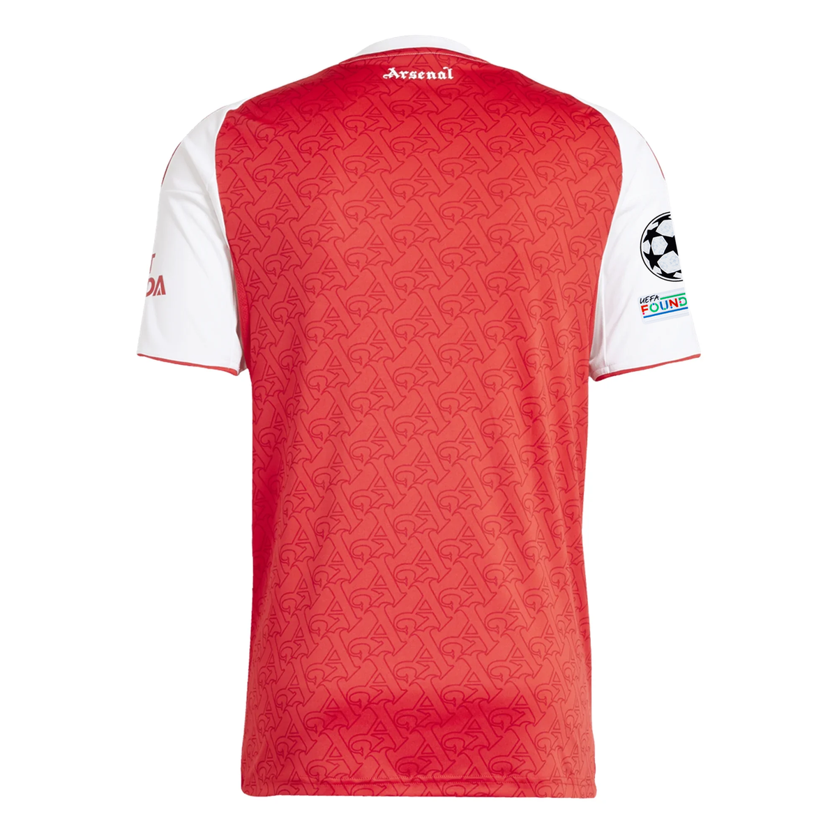 adidas Arsenal Home Jersey w/ Champions League Patches 25/26 (Better Scarlet/White)