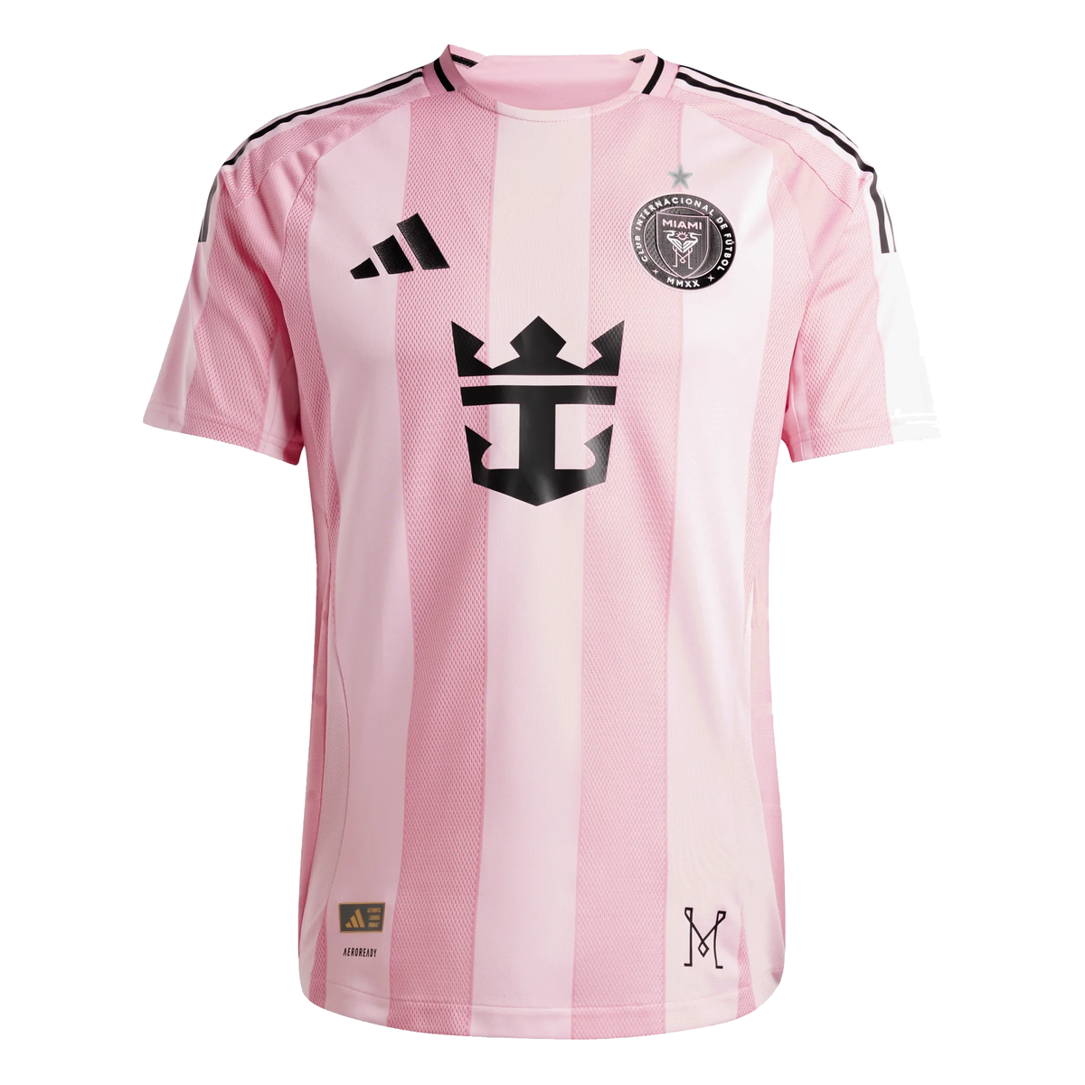adidas Inter Miami Authentic Home Jersey w/ Champion Star (Pink/Black)