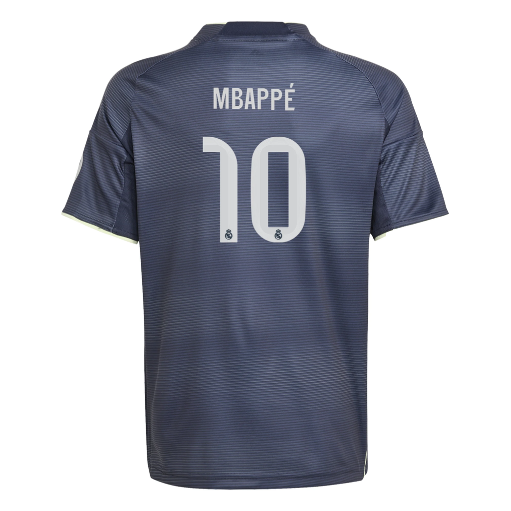 adidas Youth Real Madrid Kylian Mbappe Away Jersey 25/26 (Legend Ink)