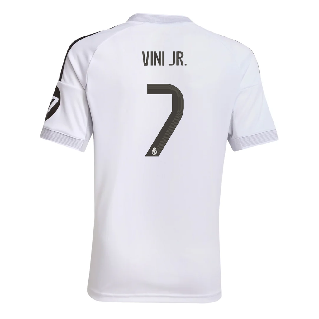 adidas Youth Real Madrid Vini Jr. Home Jersey 25/26 (White)