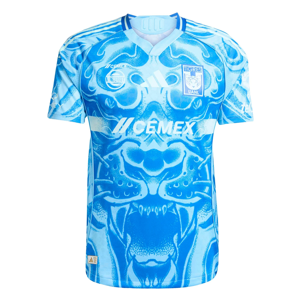 adidas Tigres Authentic Away Jersey 25/26 (Blue/Aqua)