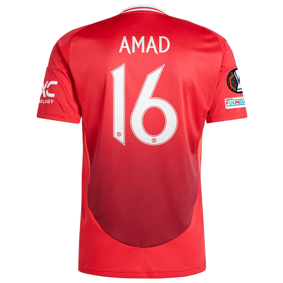 adidas Manchester United Amad Diallo Home Jersey w/ Europa League Patches 24/25 (MUFC Red)