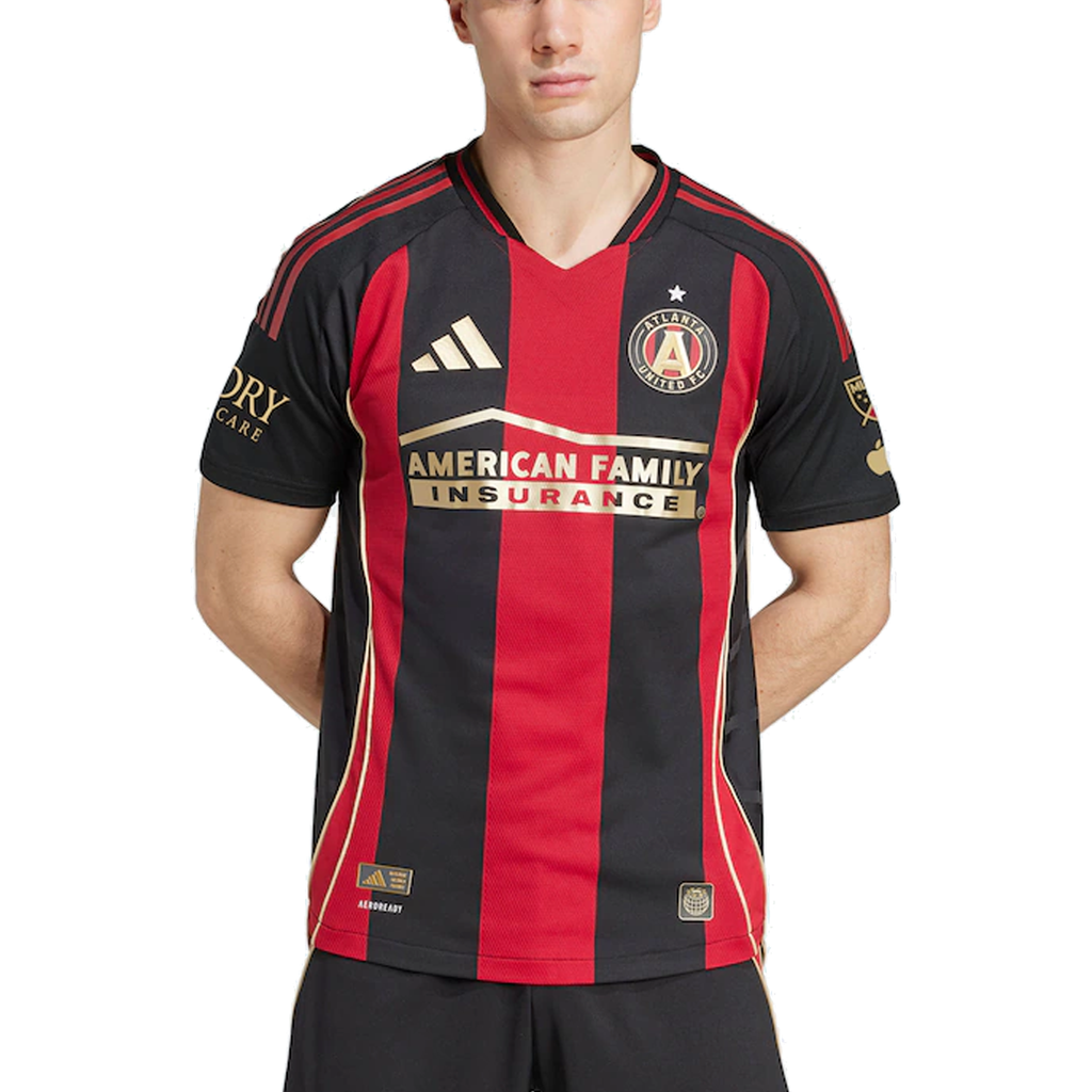 adidas Tristan Muyumba Atlanta United Authentic Home Jersey w/ MLS Patches 25/26 (Red/Black)