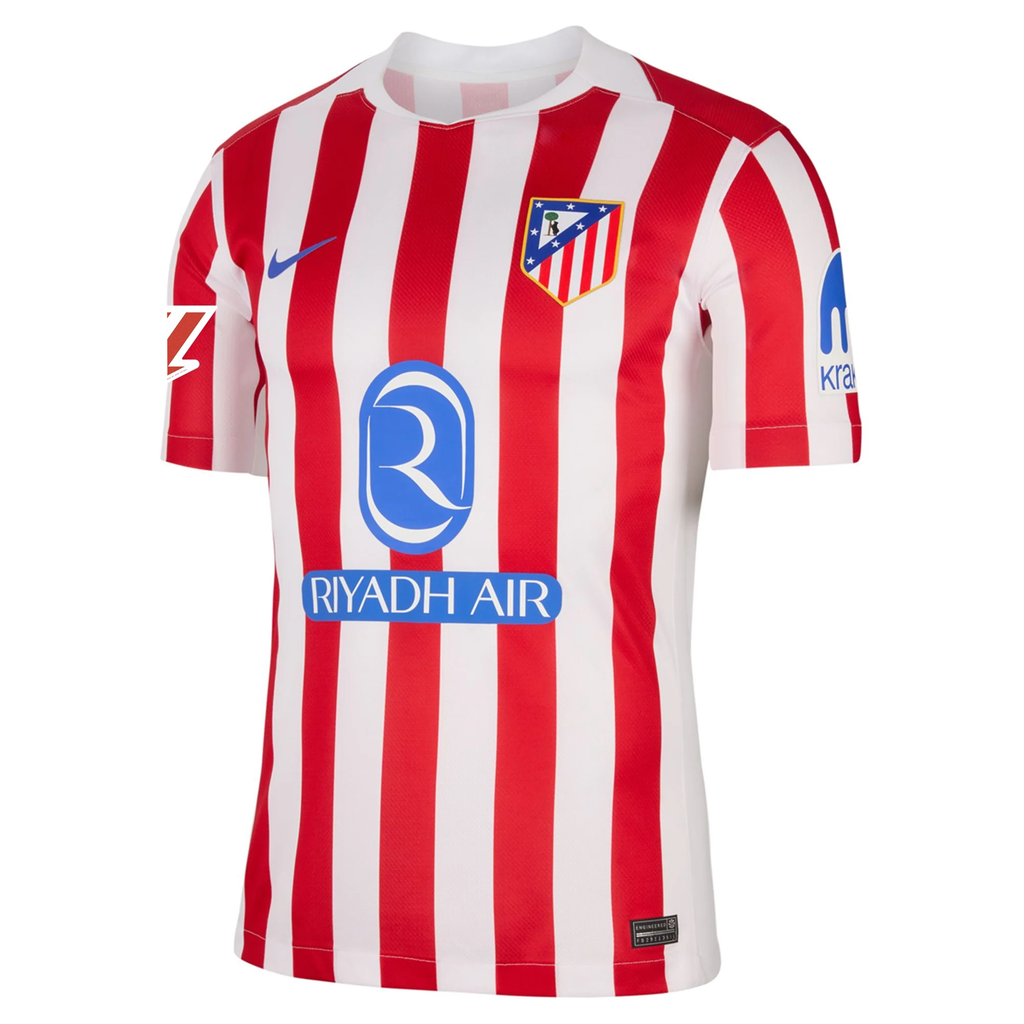 Nike Atletico Madrid Julian Alvarez Home Jersey w/ La Liga Patch 25/26 (Sport Red/Hyper Royal)