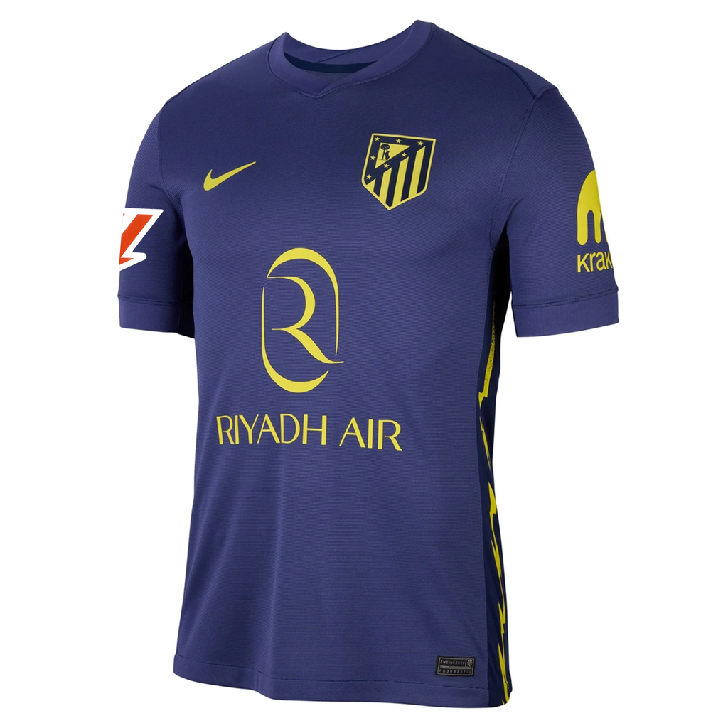 Nike Atlético Madrid Julian Alvarez Away Jersey w/ La Liga Patch 25/26 (Binary Blue/Vibrant Yellow)