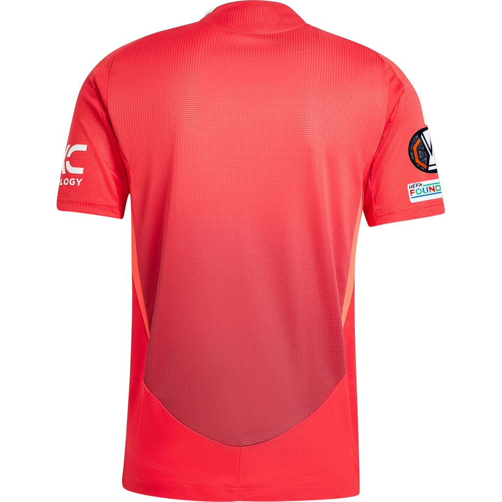 adidas Manchester United Authentic Home Jersey w/ Europa League Patches 24/25 (MUFC Red/Bright Red)