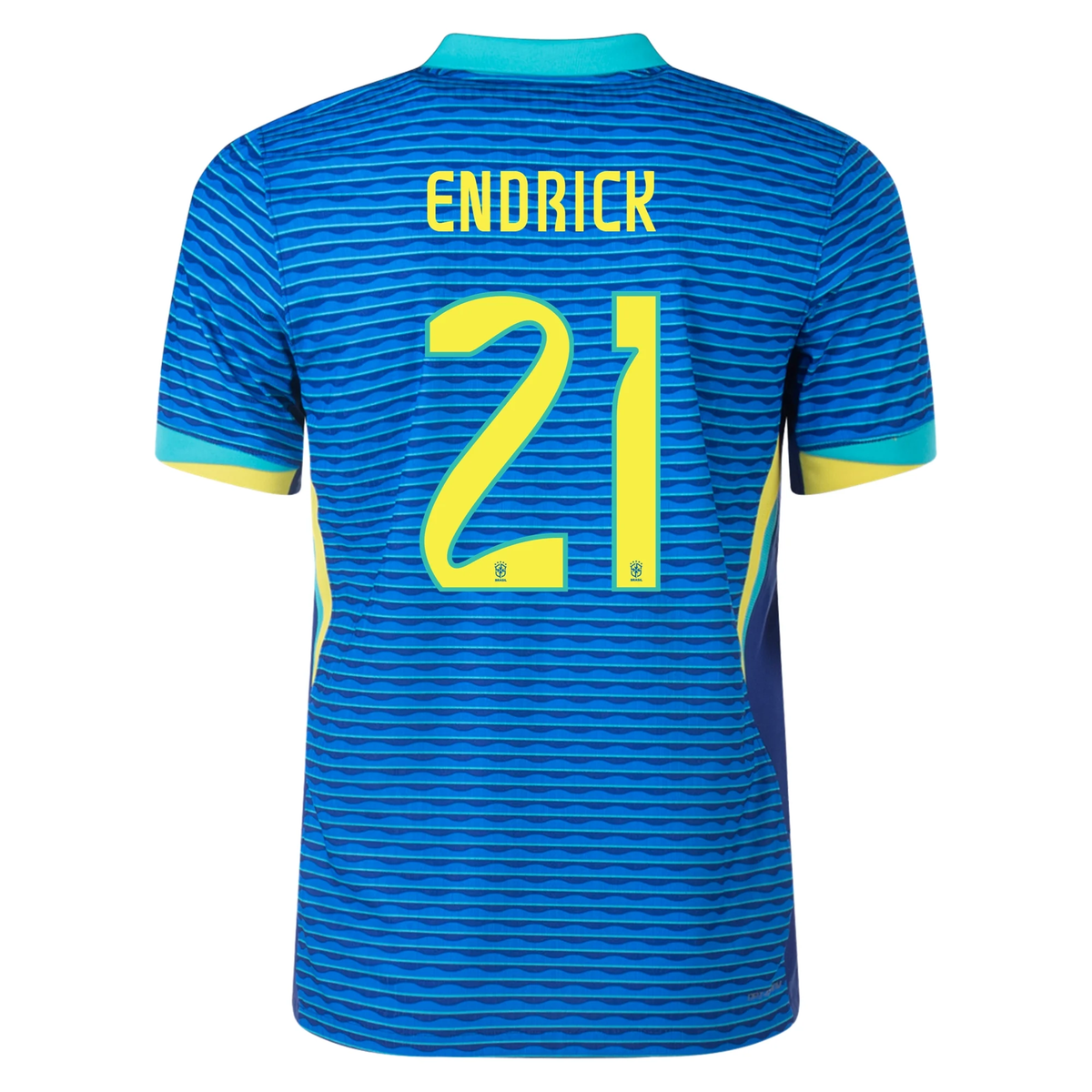 Nike Brazil Authentic Endrick Away Jersey 24/25 Soar/Dynamic Yellow)