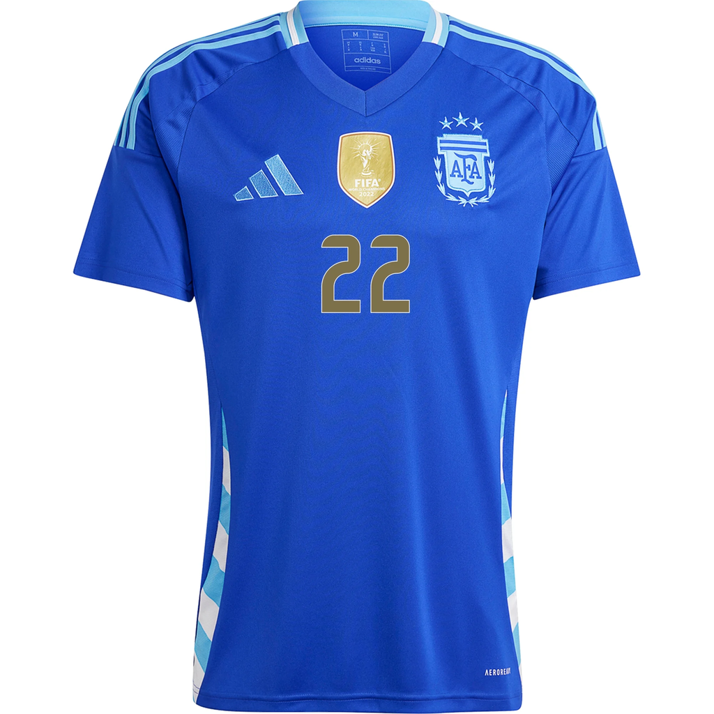 adidas Argentina Lautaro Martinez Away Jersey 24/25 (Lucid Blue/Blue Burst)