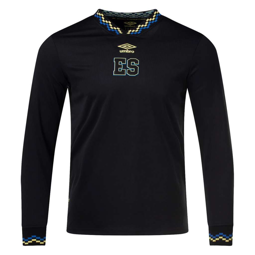 Umbro El Salvador Third Jersey Long Sleeve 23/24 (Black)