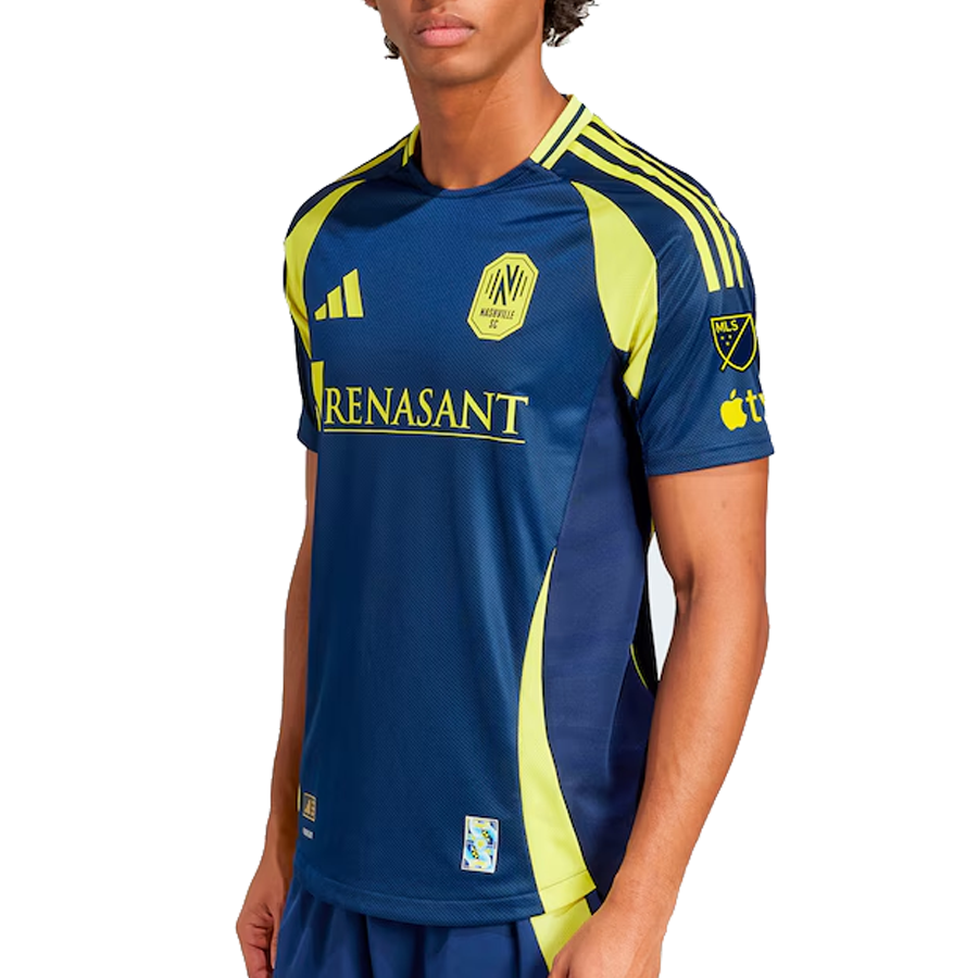adidas Nashville Authentic Edvard Tagseth Away Jersey w/ MLS + Apple TV 25/26 (Tena Blue)