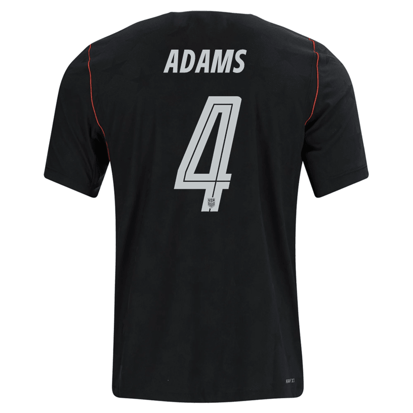 Nike Mens Adams United States Away Stadium Jersey 2026 (Dark Obsidian/Pure Platinum)
