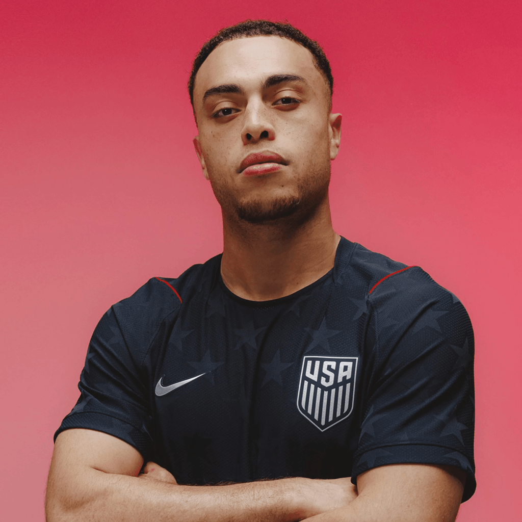 Nike Men's Freese United States Match Authentic Away Jersey 2026 (Dark Obsidian/Pure Platinum)