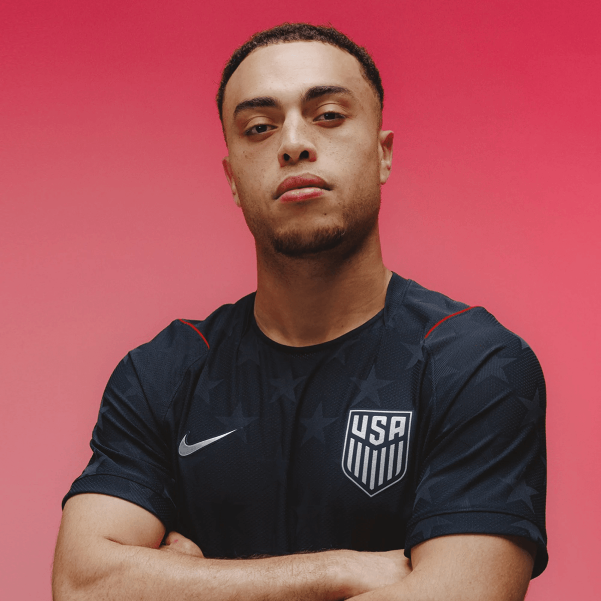 Nike Men's Luna United States Match Authentic Away Jersey 2026 (Dark Obsidian/Pure Platinum)