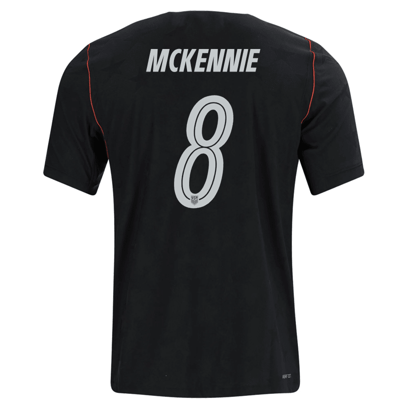 Nike Mens Mckennie United States Away Stadium Jersey 2026 (Dark Obsidian/Pure Platinum)