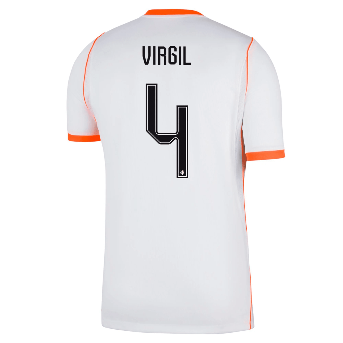 Nike Mens Netherlands Virgil Van Dijk Away Jersey 2026 (White/Hyper Crimson)