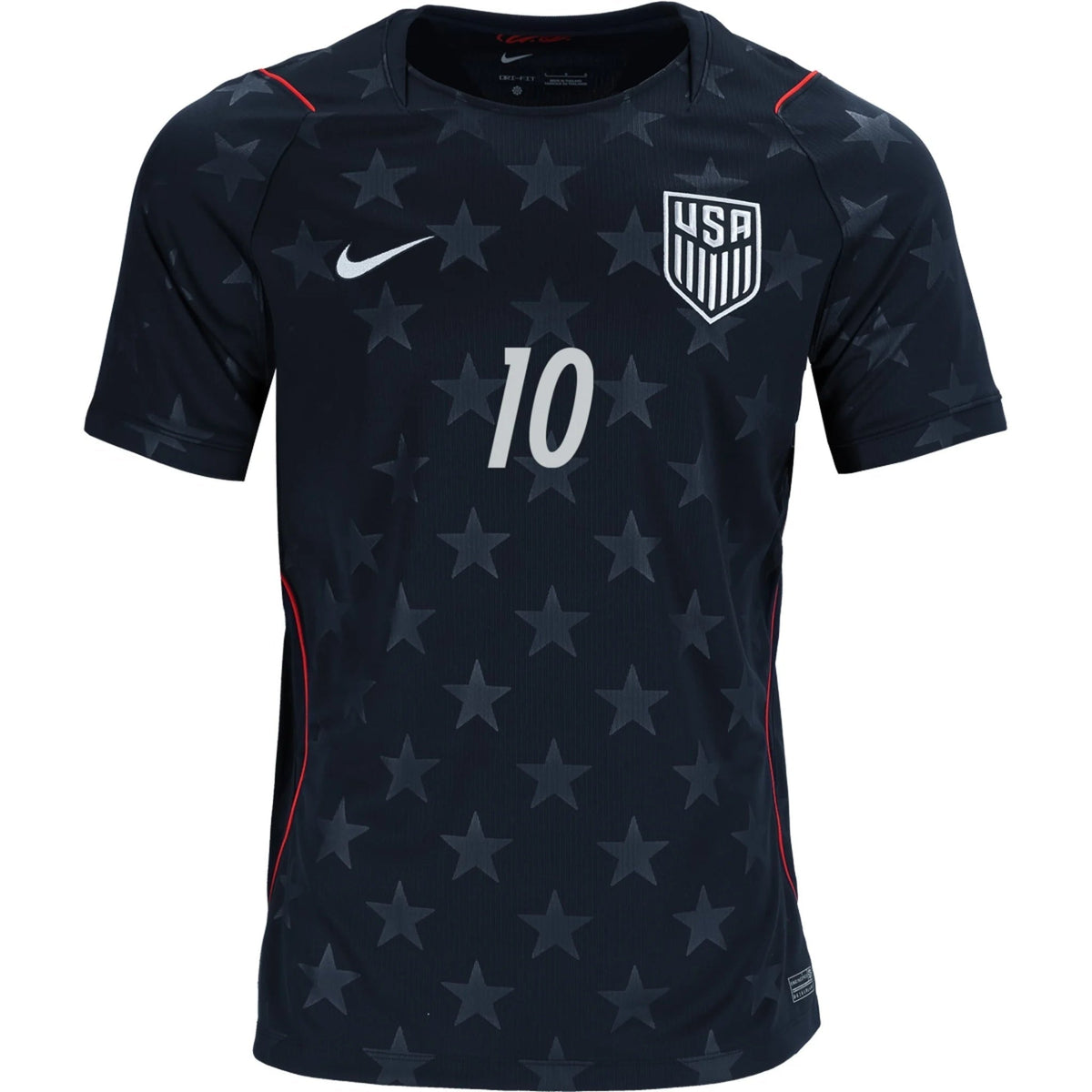 Nike Mens Pulisic United States Away Stadium Jersey 2026 (Dark Obsidian/Pure Platinum)