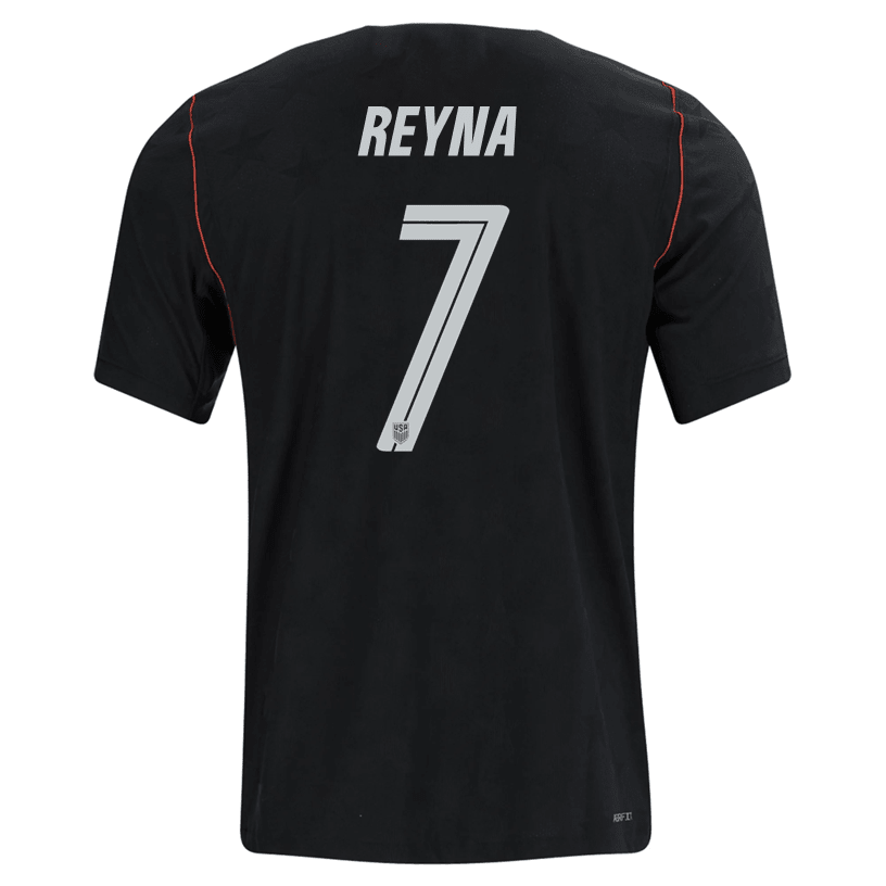 Nike Mens Reyna United States Away Stadium Jersey 2026 (Dark Obsidian/Pure Platinum)