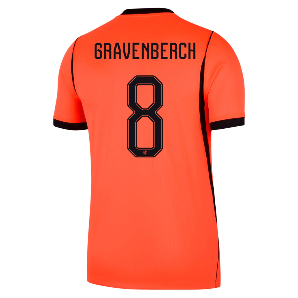 Nike Netherlands Ryan Gravenberch Home Jersey 2026 (Hyper Crimson/Black)