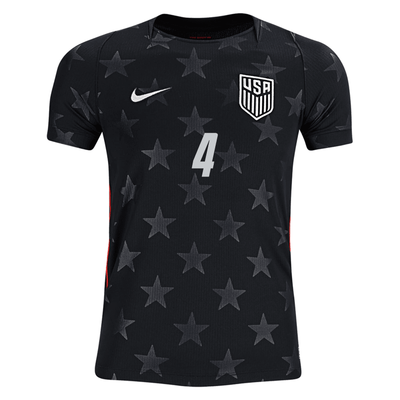Nike Youth Adams United States Away Stadium Jersey 2026 (Dark Obsidian/Pure Platinum)