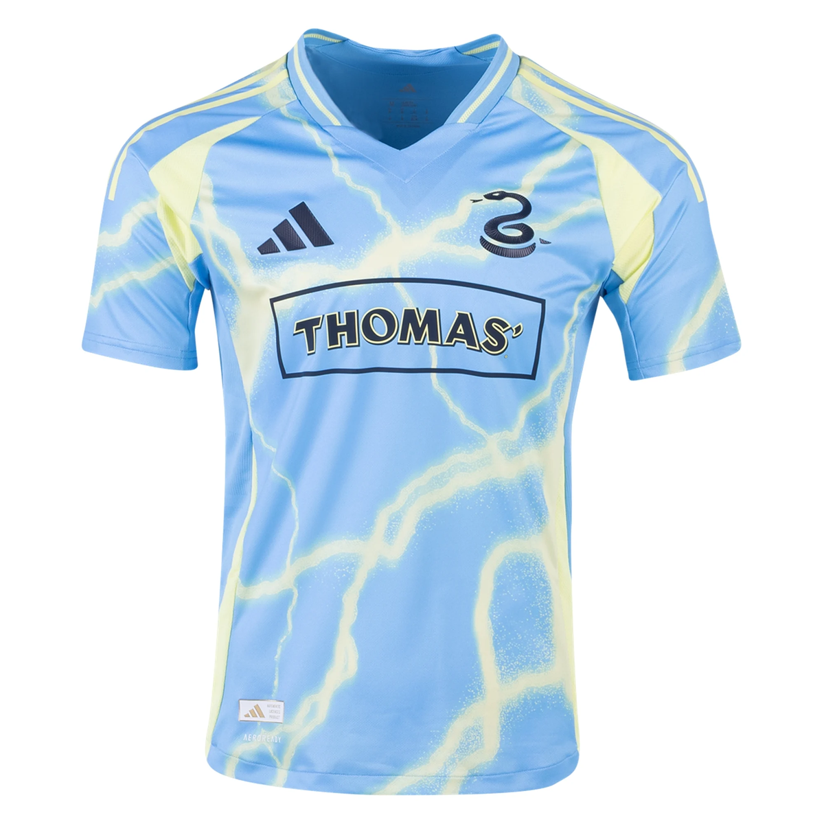 adidas Philadelphia Union Jakob Glesnes Authentic Away Jersey 25/26 (Blue/Yellow)