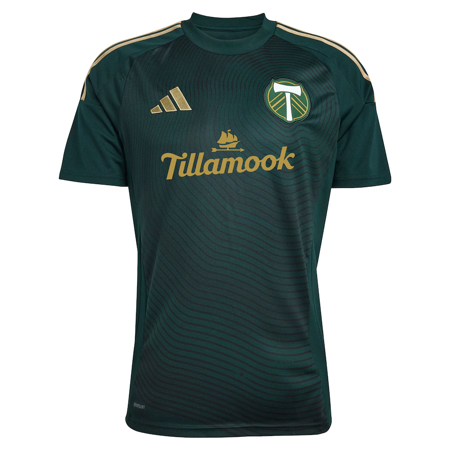 adidas Portland Timbers Diego Chará Home Jersey 25/26 (Green/Gold)