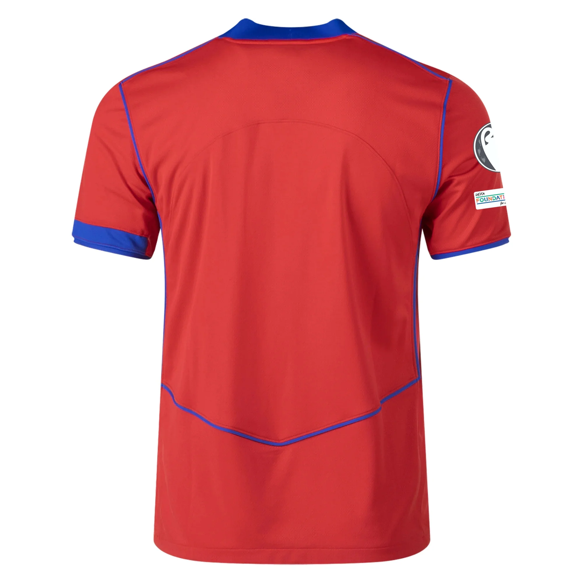 Nike Men's Paris Saint-Germain T90 Third Jersey w/ Champions League Patches 25/26 (Sport Red/Hyper Royal)