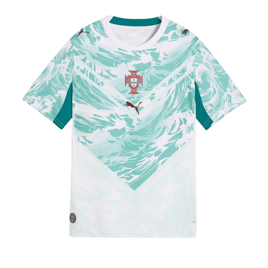 Puma Youth Portugal Away Jersey 2026 (White/Green)