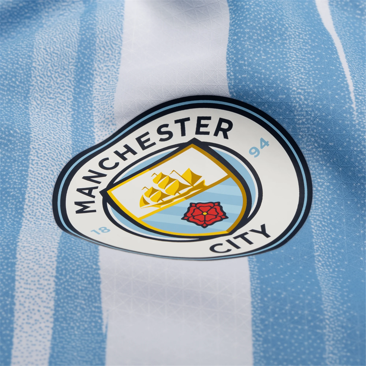 Puma Manchester City Authentic O’ Reilly Home Jersey w/ EPL + No Room For Racism Patches 25/26 (Team Light Blue/White)