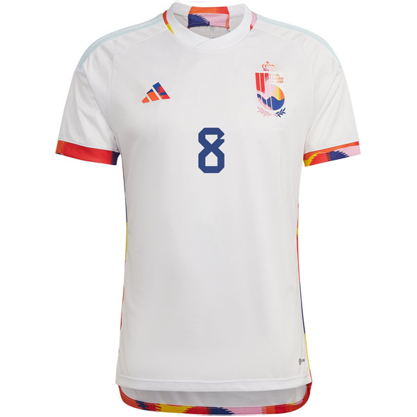 adidas Belgium Youri Tielemans Away Jersey 22/23 (White/Multi)