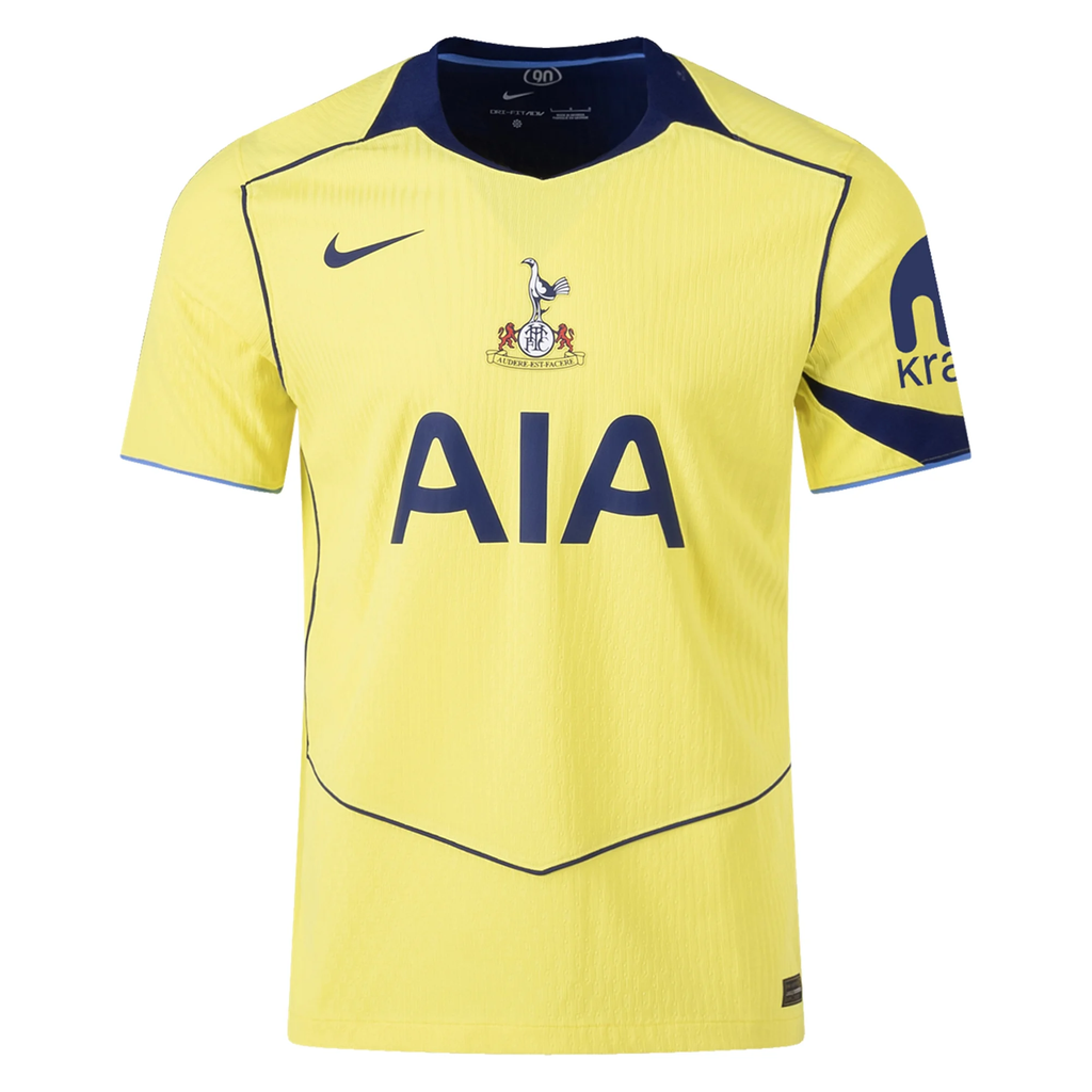 Nike Men's Tottenham Authentic T90 Third Jersey 25/26 (Dynamic Yellow/Blue Void)